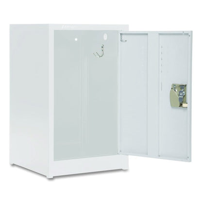 Steel Storage Locker, 1 Compartment, 15 x 15 x 24, White