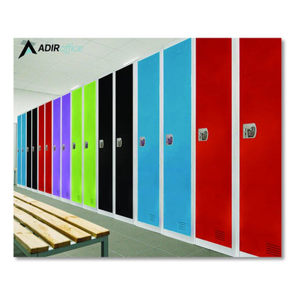 Steel Storage Locker, 1 Compartment, 12 x 12 x 72, Green