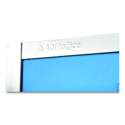 Steel Storage Locker, 2 Compartment, 12 x 12 x 72, Blue