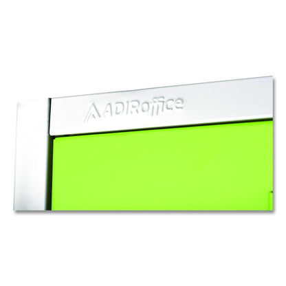 Steel Storage Locker, 2 Compartment, 12 x 12 x 72, Green
