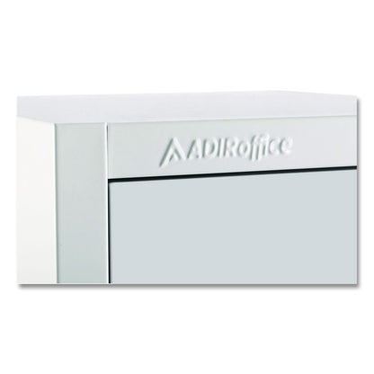 Steel Storage Locker, 4 Compartment, 12 x 12 x 72, White