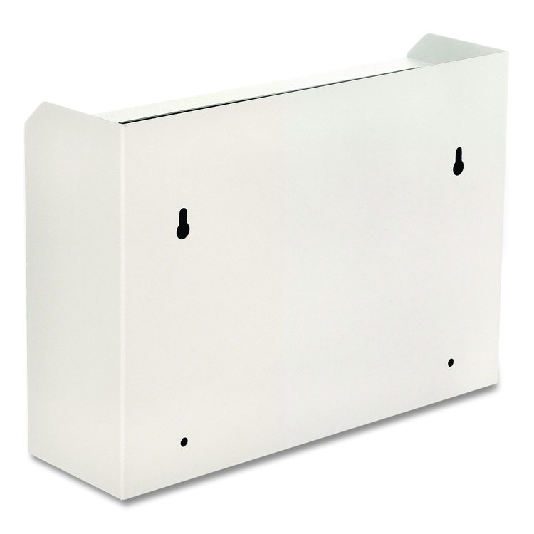 Medium Size Steel Multi-Purpose Secure Drop Box, 9.8 x 3.4 x 7.5, White