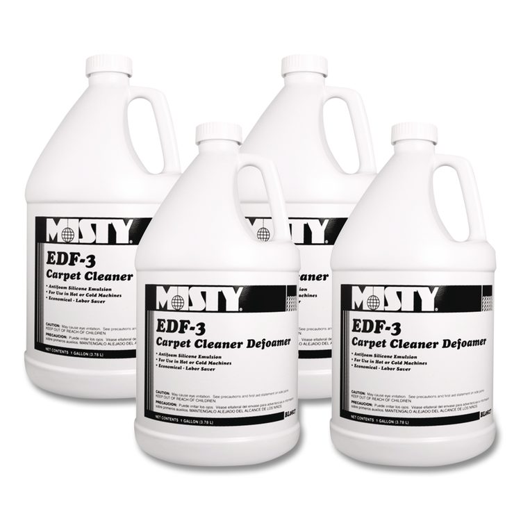 EDF-3 Carpet Cleaner Defoamer, Unscented, 1 gal Bottle, 4/Carton