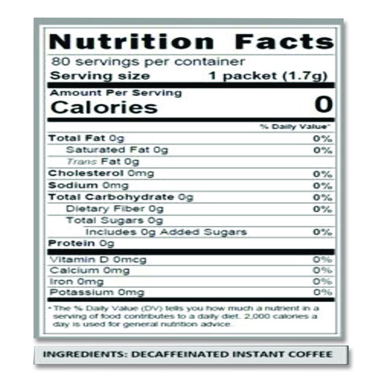 Taster's Choice Stick Pack, Decaf, 0.06 oz, 80/Box, 6 Boxes/Carton