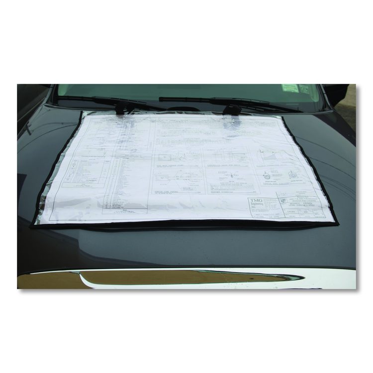 Large Document Protection Blueprint Plan Holder, Holds ARCH D (24" x 36"), Clear