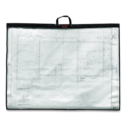 Large Document Protection Blueprint Plan Holder, Holds ARCH D (24" x 36"), Clear