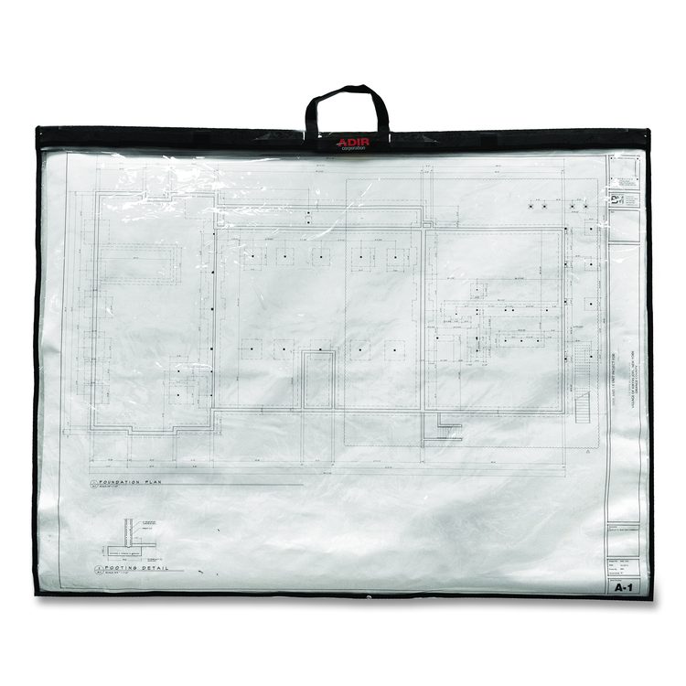 Large Document Protection Blueprint Plan Holder, Holds ARCH E (36" x 48"), Clear