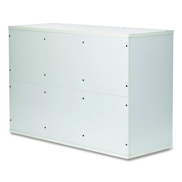 Wooden 27 Compartment Literature Organizer, 27 Sections, Letter Size, 31.49 x 11.81 x 21.65, White