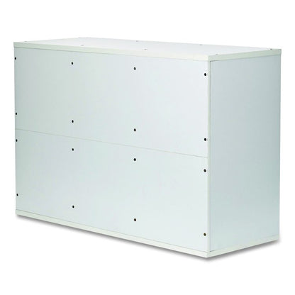 Wooden 27 Compartment Literature Organizer, 27 Sections, Letter Size, 31.49 x 11.81 x 21.65, White