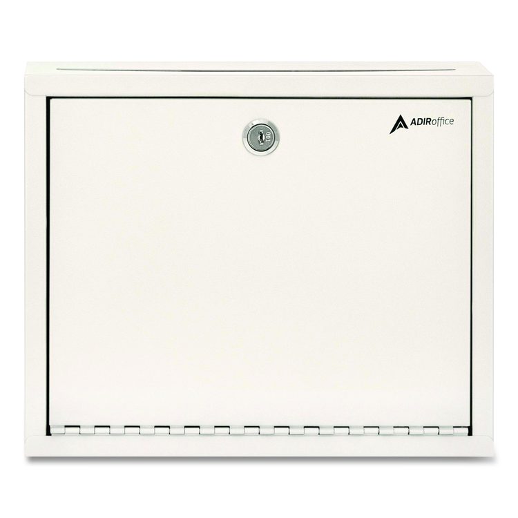Large Size Steel Multi-Purpose Secure Drop Box, 12 x 3 x 10, White