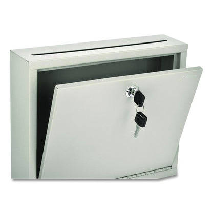 Large Size Steel Multi-Purpose Secure Drop Box, 12 x 3 x 10, Beige