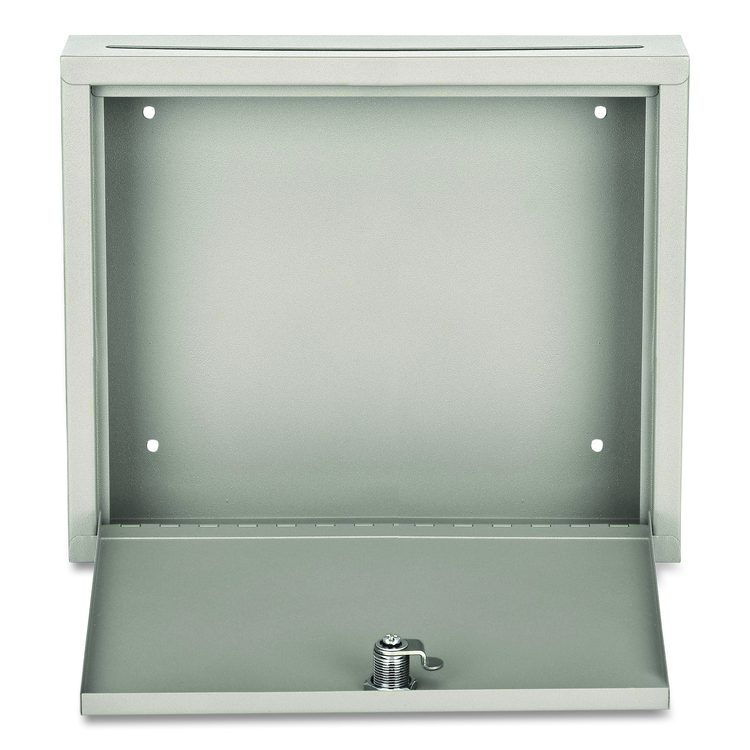 Large Size Steel Multi-Purpose Secure Drop Box, 12 x 3 x 10, Beige