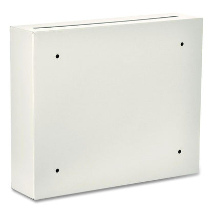 Large Size Steel Multi-Purpose Secure Drop Box, 12 x 3 x 10, White