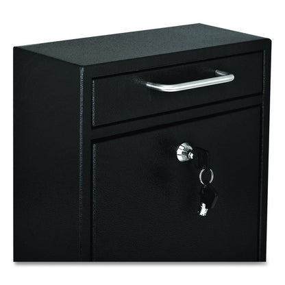 Medium Ultimate Wall Mounted Mail Box, 10.4 x 4.5 x 12, Black