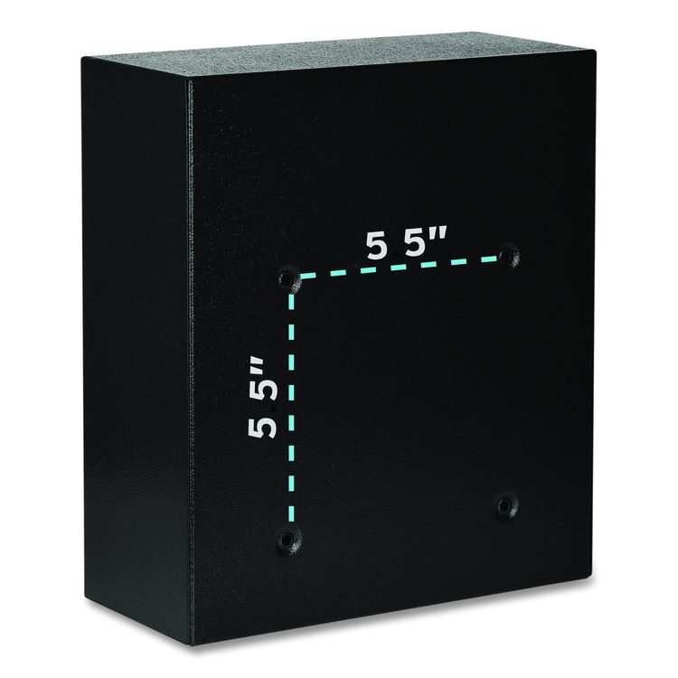 Medium Ultimate Wall Mounted Mail Box, 10.4 x 4.5 x 12, Black