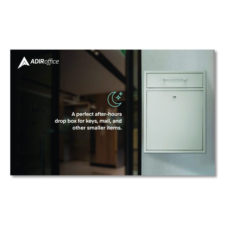 Large Ultimate Secure Drop Box Wall Mounted Mail Box, 11.2 x 4.7 x 16.2, White