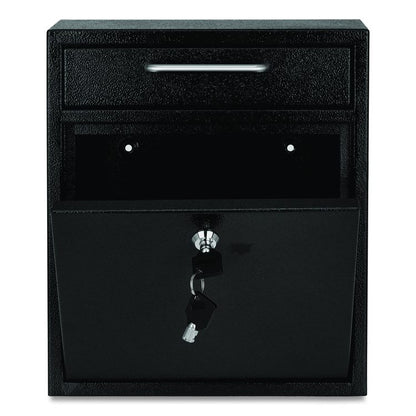 Medium Ultimate Wall Mounted Mail Box, 10.4 x 4.5 x 12, Black