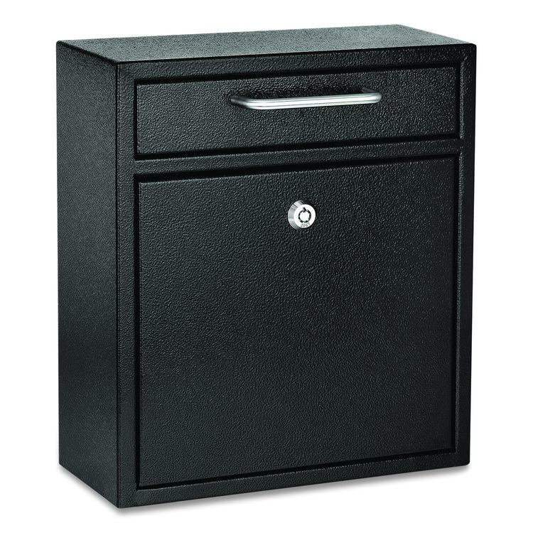 Medium Ultimate Wall Mounted Mail Box, 10.4 x 4.5 x 12, Black