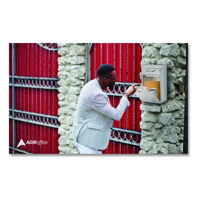 Large Ultimate Secure Drop Box Wall Mounted Mail Box, 11.2 x 4.7 x 16.2, White
