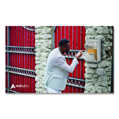 Large Ultimate Secure Drop Box Wall Mounted Mail Box, 11.2 x 4.7 x 16.2, White
