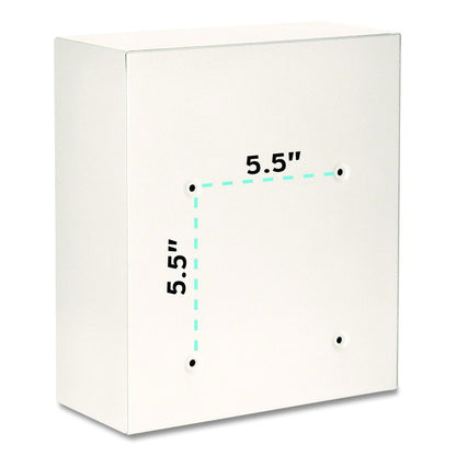 Medium Ultimate Wall Mounted Mail Box, 10.4 x 4.5 x 12, White