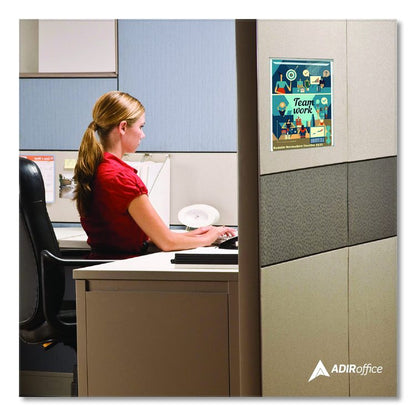 Wall Mount Side-Loading Acrylic Sign Holders, 8 x 11, Clear Frame, 6/Pack