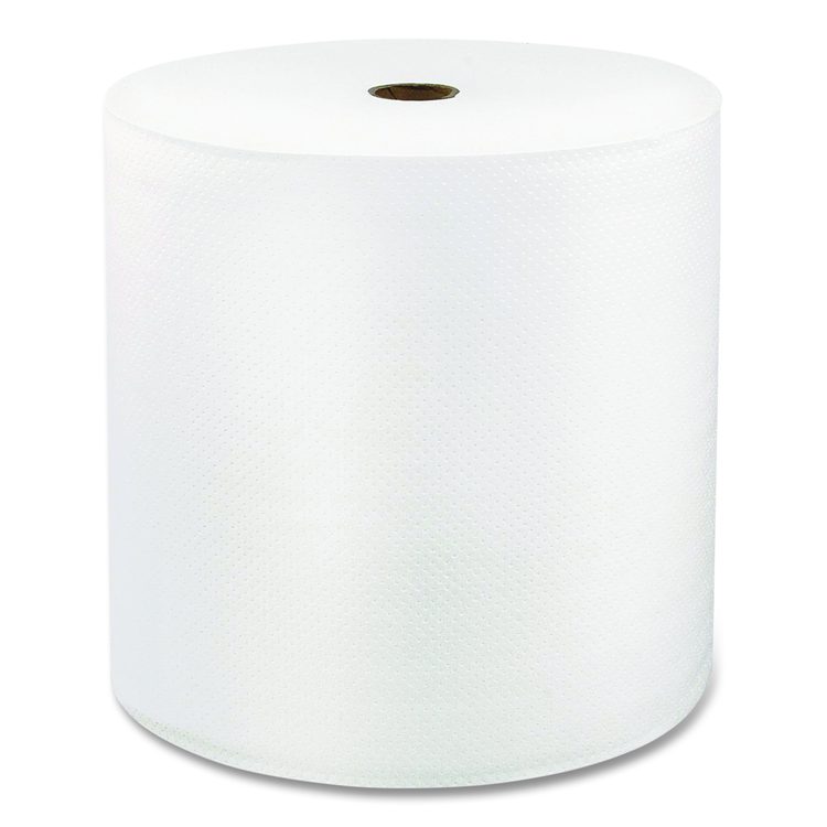 Hard Wound Roll Towel, TAD, 1-Ply, 7" x 1,200 ft, White, 6 Rolls/Carton