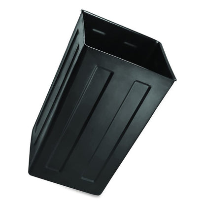 40 Gallon Rigid Plastic Waterproof Square Trash Can Insert Liner for Indoor/Outdoor Trash Can, Plastic, Black