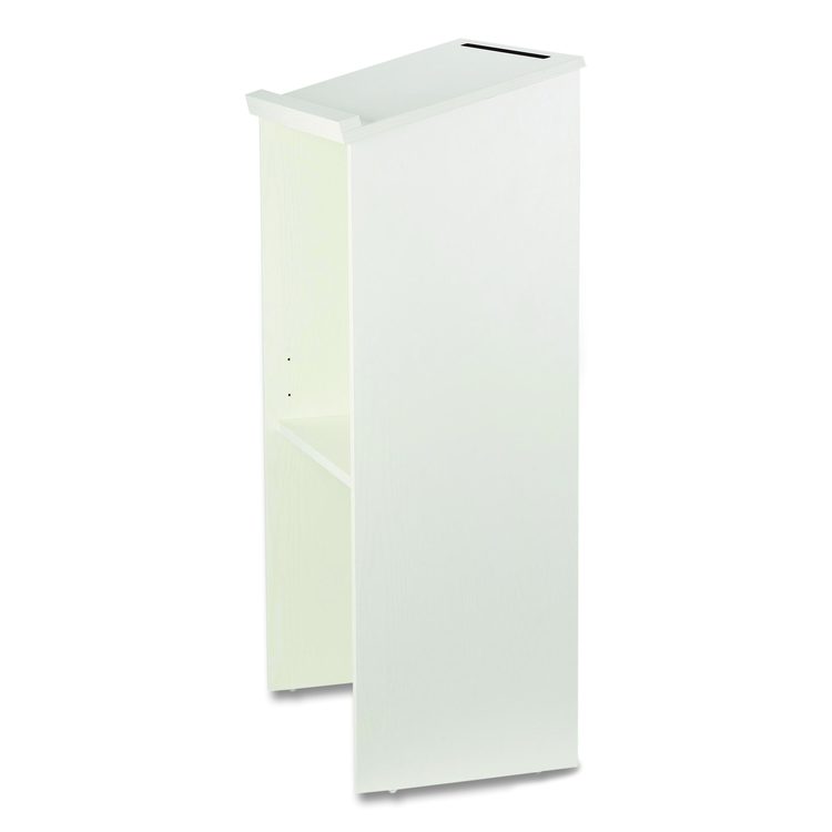 Wood Stand-up Podium Lectern Speaker Stand, 23 x 15 x 45.8, White