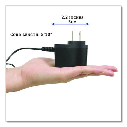 AC Adapter for Sensor Trash Cans, 2.3", Black
