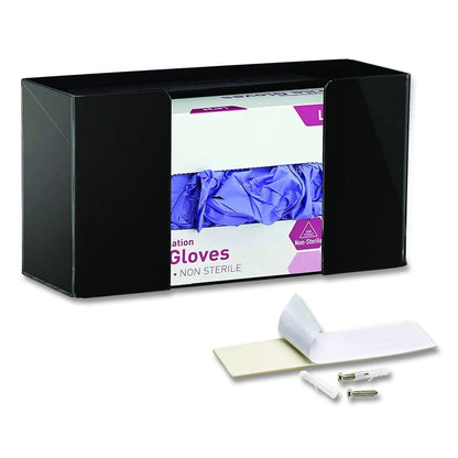 Acrylic Glove Dispenser, Single Box Capacity, 10.2 x 3.5 x 5.3, Black