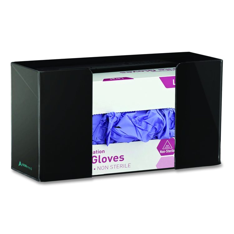 Acrylic Glove Dispenser, Single Box Capacity, 10.2 x 3.5 x 5.3, Black