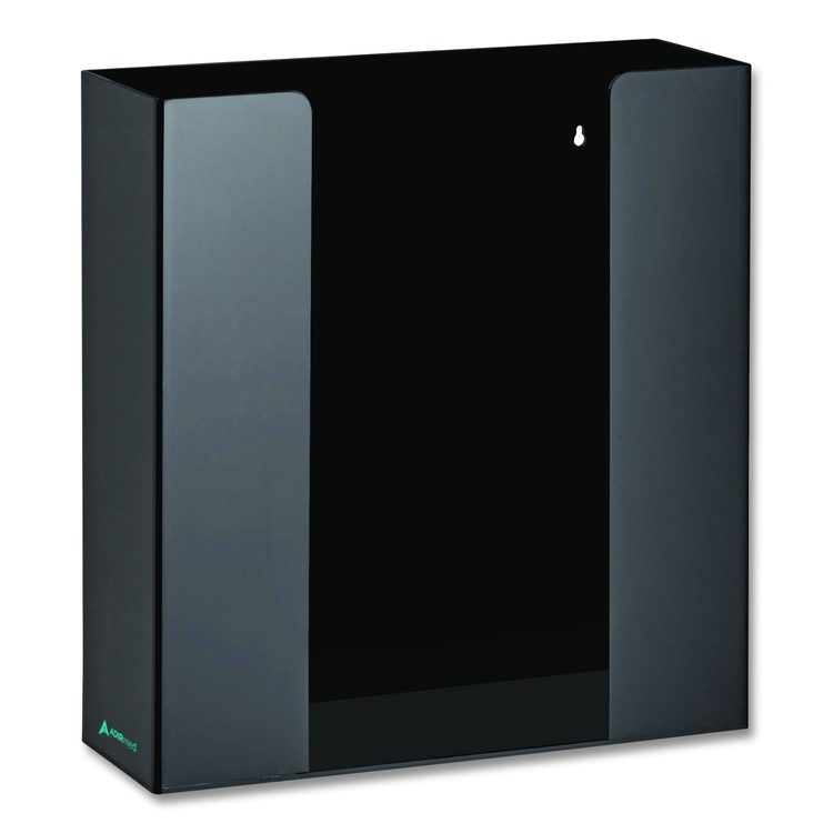 Acrylic Glove Dispenser, Double Box Capacity, 10.2 x 3.5 x 10.8, Black