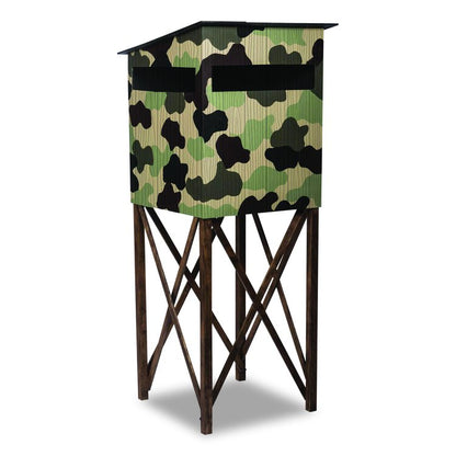 Camouflage Spray Paint, Flat Deep Forest Green, 12 oz Aerosol Can, 6/Carton