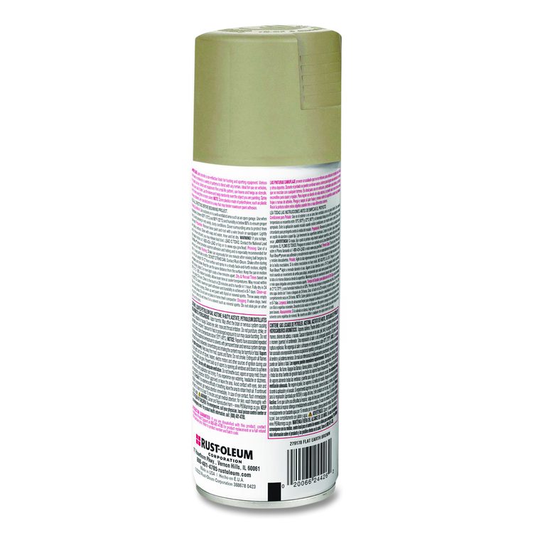 Camouflage Spray Paint, Flat Sand, 12 oz Aerosol Can, 6/Carton