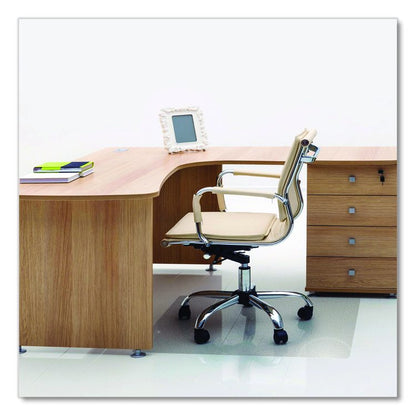 Cleartex Advantagemat Phthalate Free PVC Chair Mat for Hard Floors, Rectangular, 53" x 45", Clear