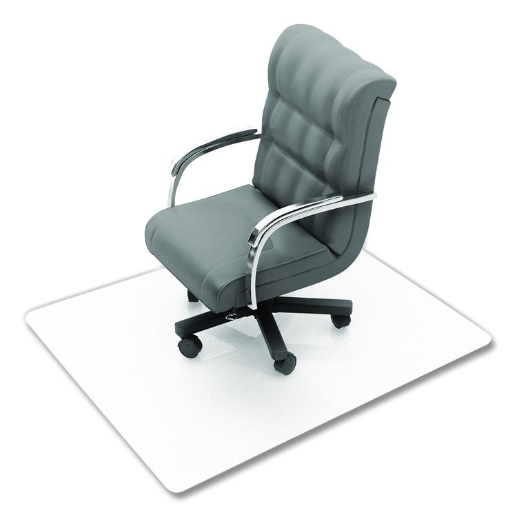 Cleartex Advantagemat Phthalate Free PVC Chair Mat for Hard Floors, Rectangular, 53" x 45", Clear