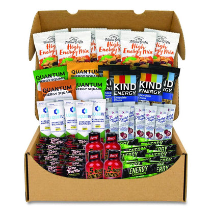 Energy Snack Box, 60 Assorted Snacks/Box