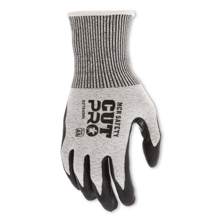 Cut Pro 92754BP Gloves, 10" Long, Large, Black/Gray, 12 Pairs