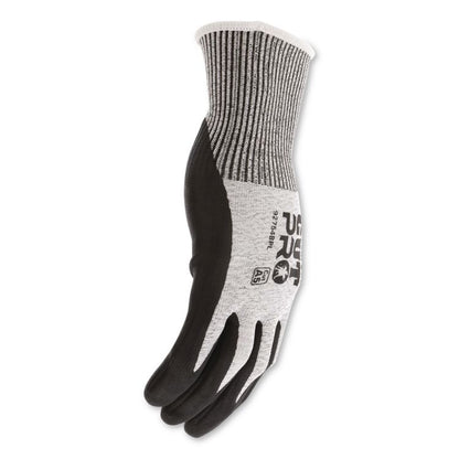 Cut Pro 92754BP Gloves, 10" Long, Large, Black/Gray, 12 Pairs