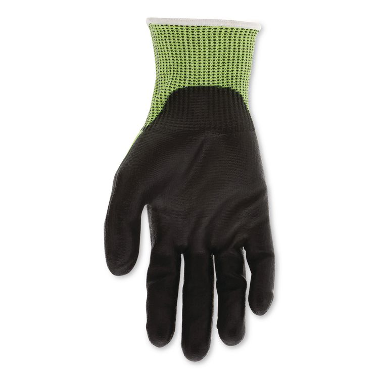 Cut Pro 9277PU Gloves, 10" Long, Medium, Black/Lime, 12 Pairs