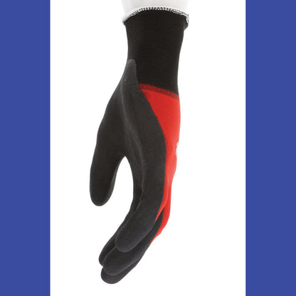 Ninja BNF N96970 Gloves, 10" Long, Large, Black/Red, 12 Pairs