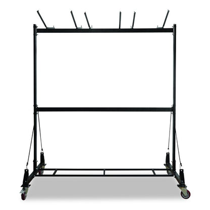 Folding Chair and Table Combo Cart, Metal, 600 lb Capacity, 33.7 x 65 x 67, Black