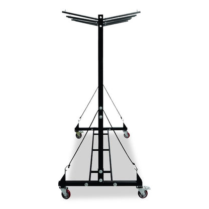 Folding Chair and Table Combo Cart, Metal, 600 lb Capacity, 33.7 x 65 x 67, Black