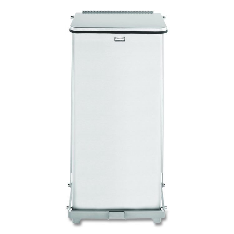 Defenders Heavy-Duty Steel Step Can, 6.5 gal, Stainless Steel