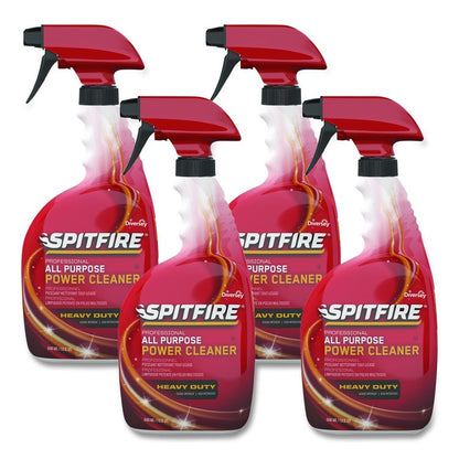 Spitfire All Purpose Power Cleaner, Fresh Crisp Pine Scent, Liquid, 32 oz Spray Bottle, 4/Carton