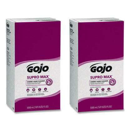 SUPRO MAX Heavy Duty Hand Cleaner, Refill for GOJO PRO TDX Touch-Free Dispenser, Cherry Scent, 5,000 mL, 2/Carton