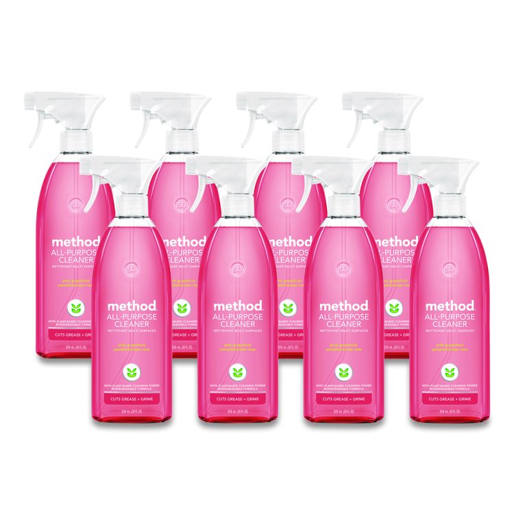 All Surface Cleaner, Pink Grapefruit Scent, 28 oz Spray Bottle, 8/Carton