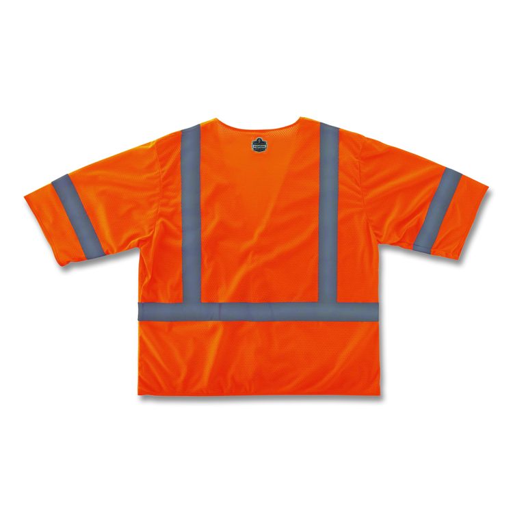 GloWear 8310HL Type R Class 3 Economy Mesh Vest, Polyester, 4X-Large to 5X-Large, Orange