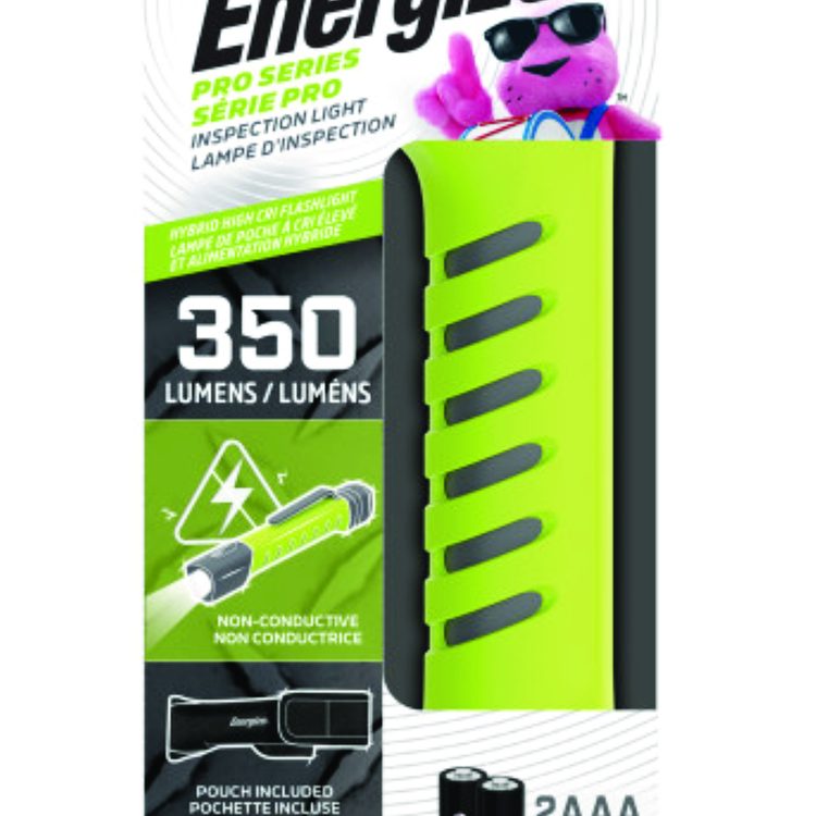 Pro Series Inspection Light, Rechargeable Lithium Ion Battery/2 AAA Batteries (Included), Gray/Green